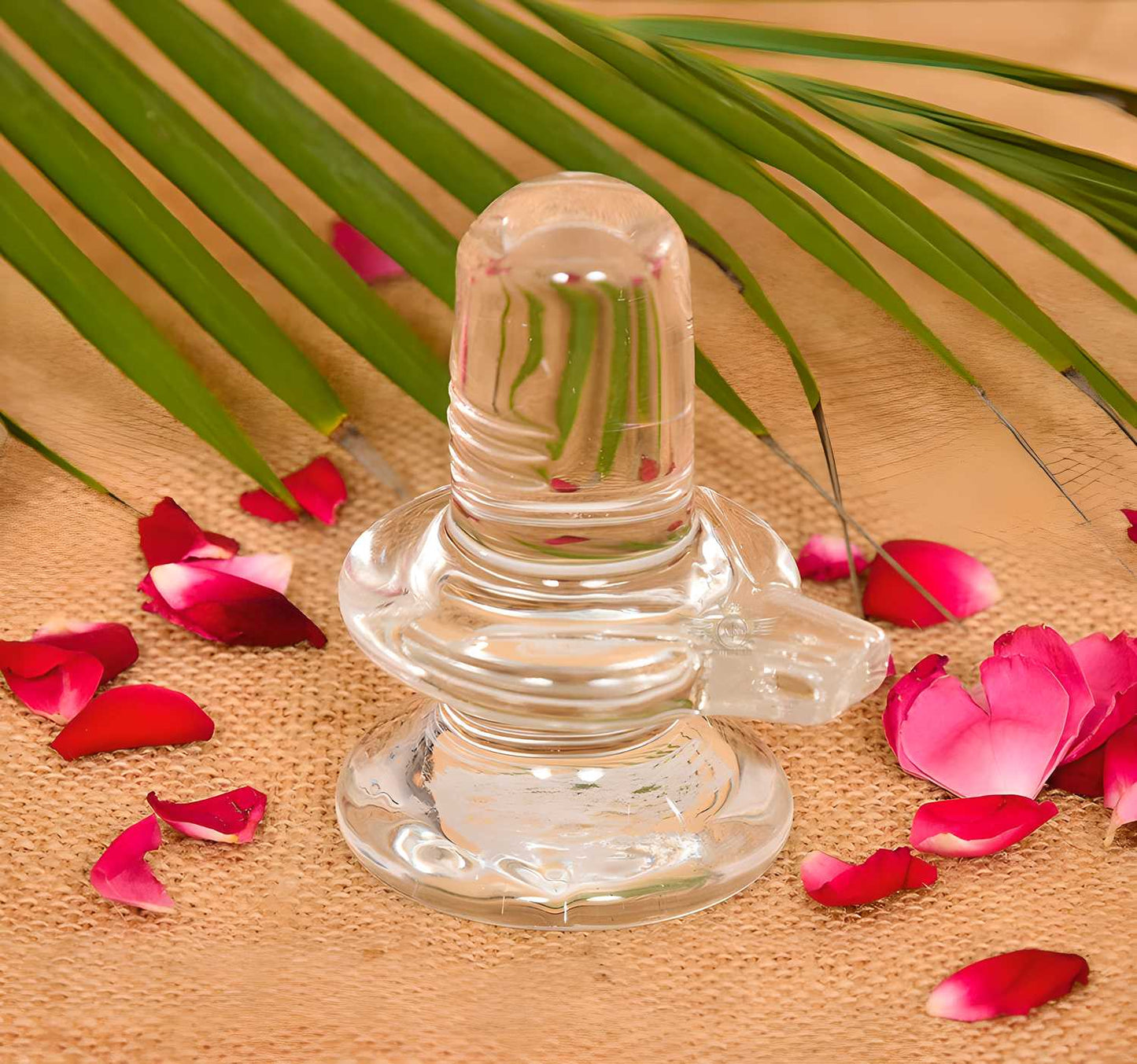 Sphatik Shivling for Home Pooja Decorative Showpiece