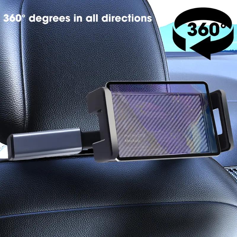 Car Back Seat Headrest Phone Holder Stretchable Tablet Stand