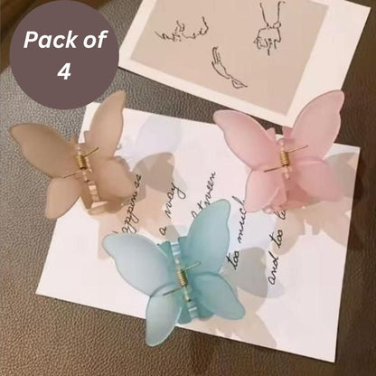 Trendy fashion Butterfly Non-Slip Clip (Pack of 4)