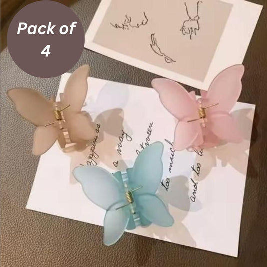 Trendy fashion Butterfly Non-Slip Clip (Pack of 4)