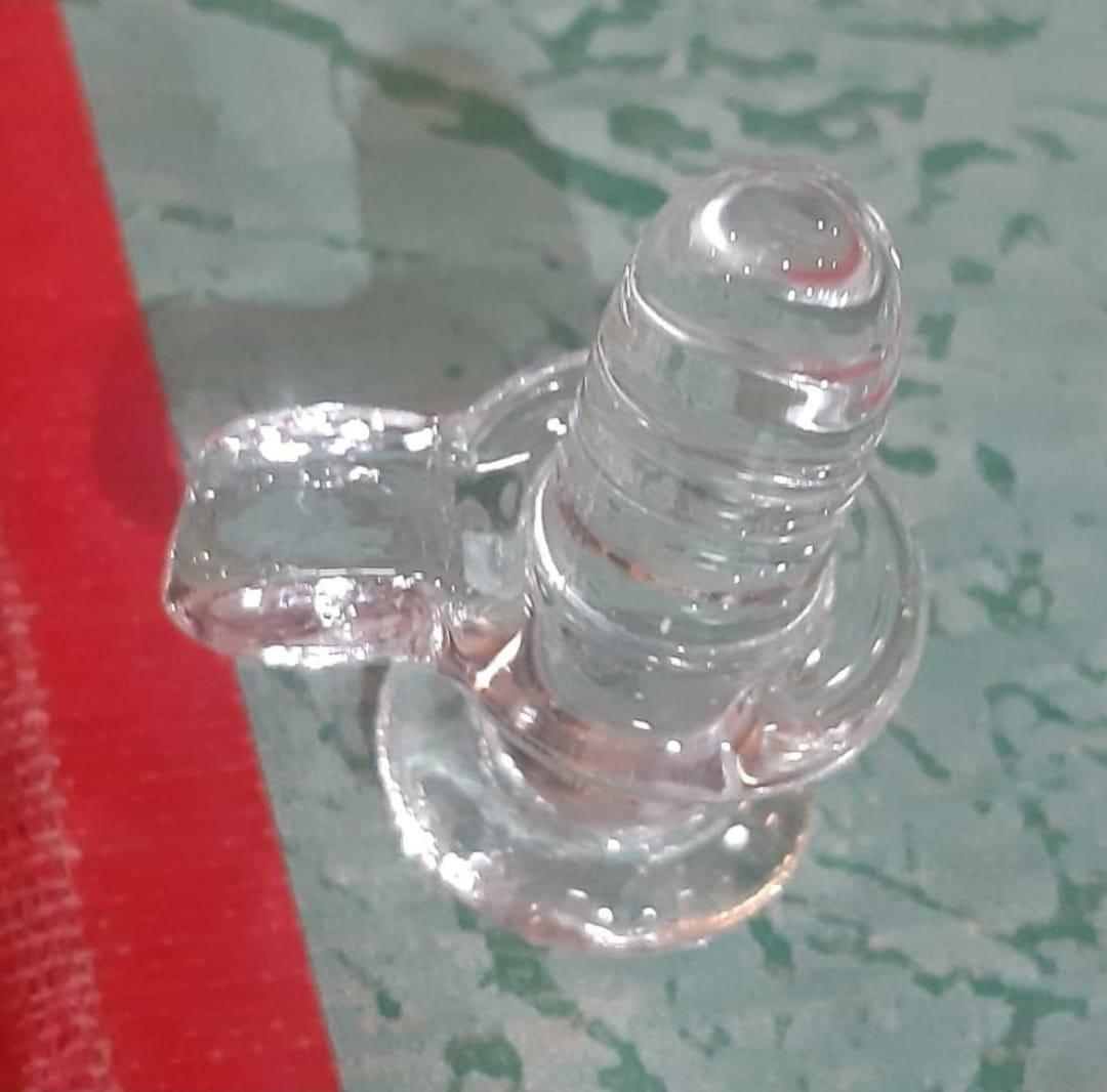 Sphatik Shivling for Home Pooja Decorative Showpiece
