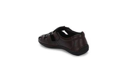 Men's Dreamers Brown  Leather Slippers
