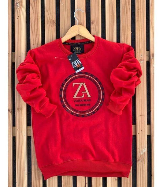 Fleece Printed Full Sleeves Regular Fit Men's Sweatshirt