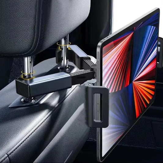 Car Back Seat Headrest Phone Holder Stretchable Tablet Stand