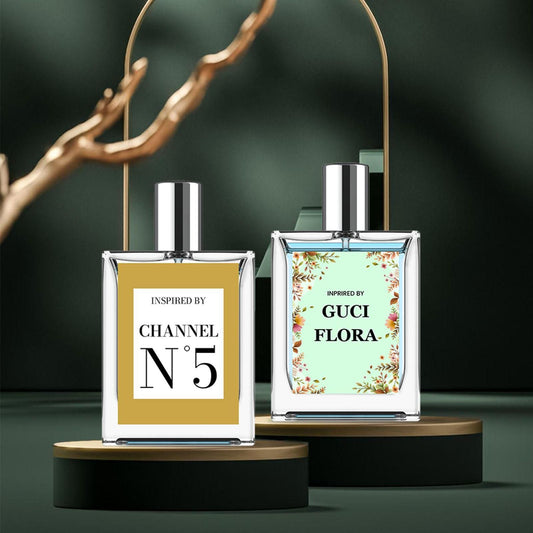 Inspired By Guci Flora & Channel N5 Eau De Parfume 50ml Pack of 2
